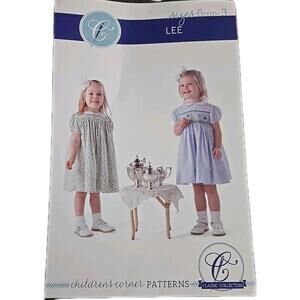 The Children's Corner Pattern 10S Lee Yoke Dress Puff Sleeves Size 6mo-3 Uncut